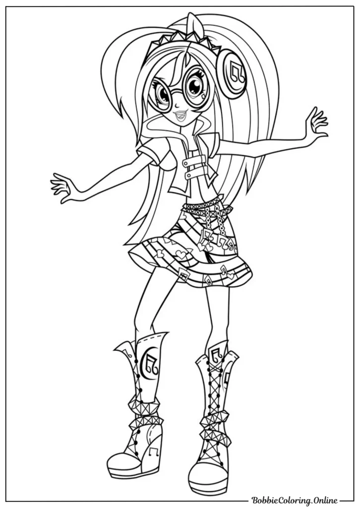 My Little Pony Equestria Girls Printable Coloring Pages PDF