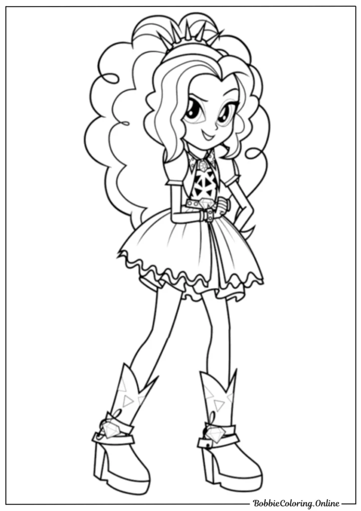 My Little Pony Equestria Girls Printable Coloring Pages PDF