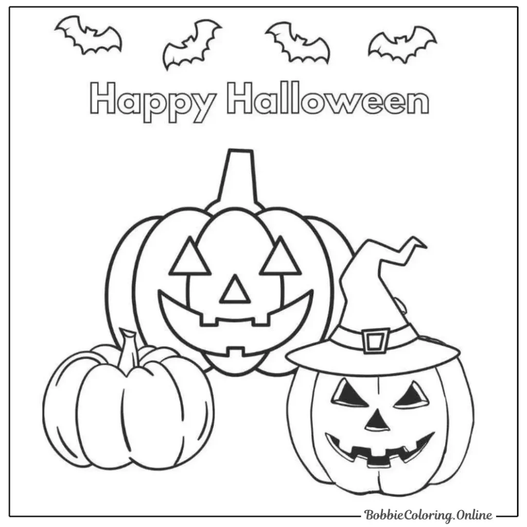 Halloween 2024 Coloring Pages Free PDF For Kids