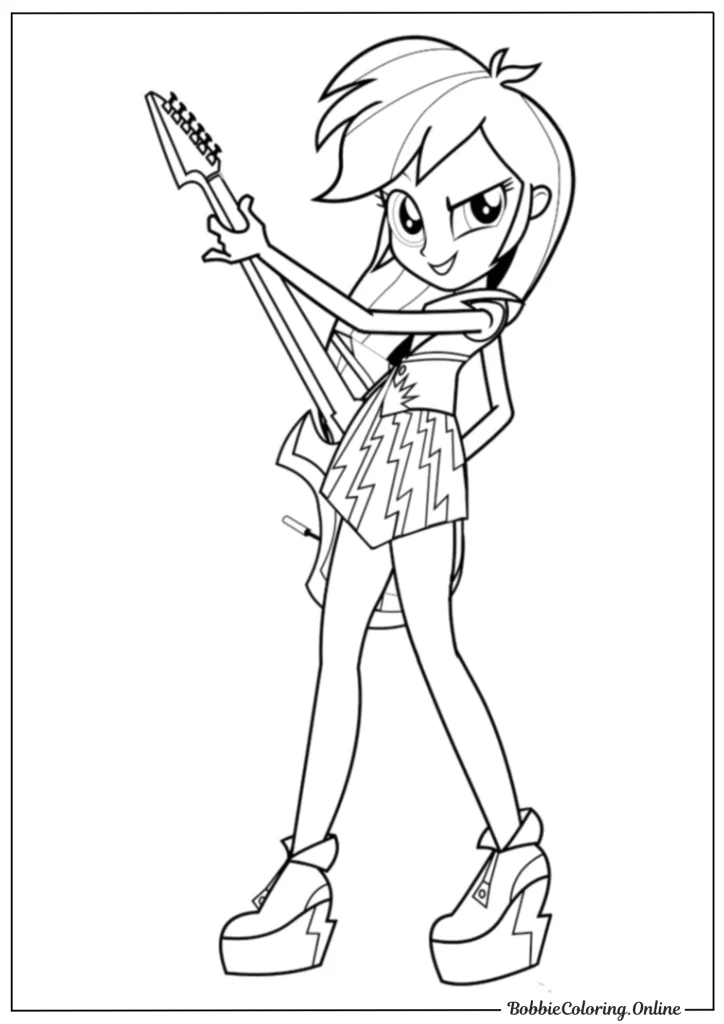 My Little Pony Equestria Girls Printable Coloring Pages PDF