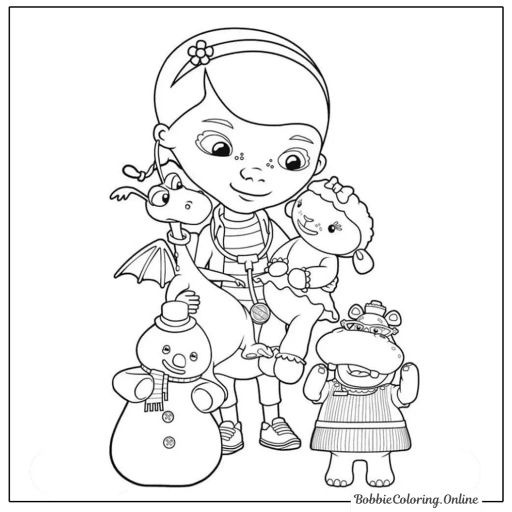 Free Printable Doc McStuffins Coloring Pages PDF