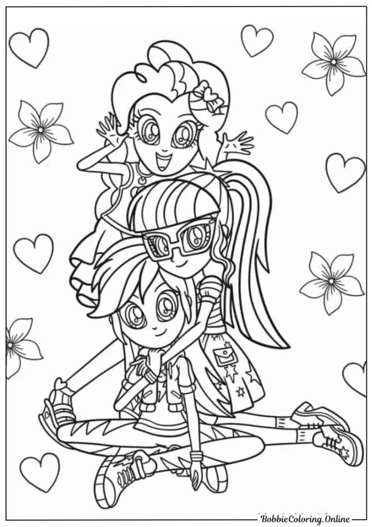 My Little Pony Equestria Girls Printable Coloring Pages PDF