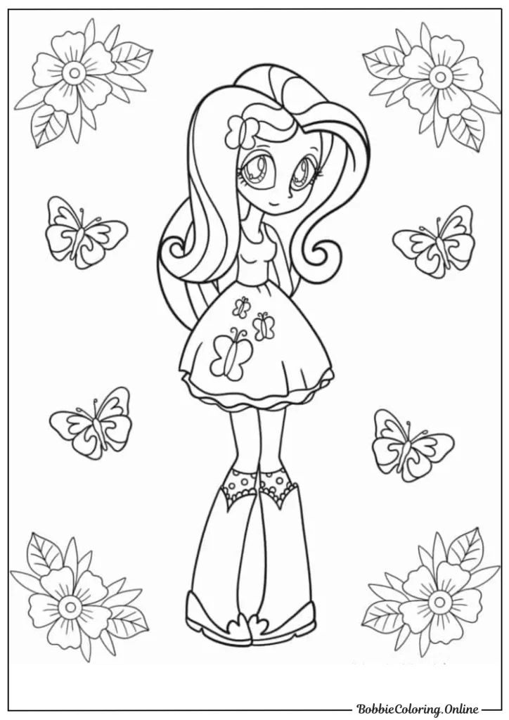 My Little Pony Equestria Girls Printable Coloring Pages PDF