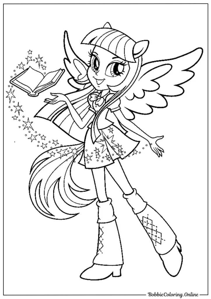 My Little Pony Equestria Girls Printable Coloring Pages PDF