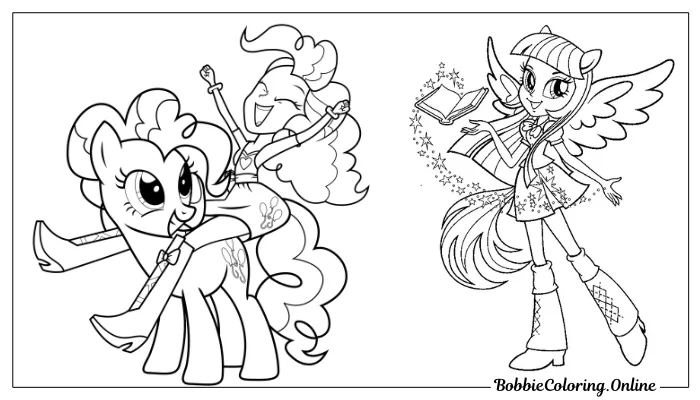 My Little Pony Equestria Girls Printable Coloring Pages PDF