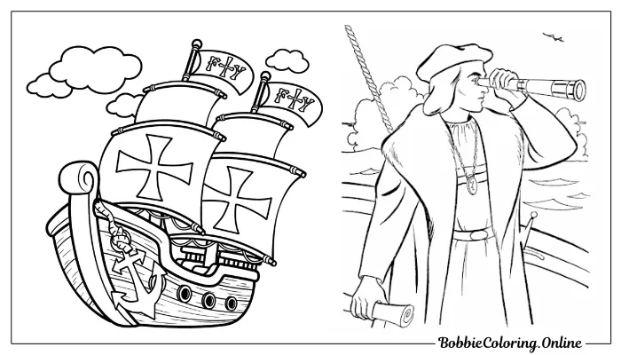 Free Printable Christopher Columbus Coloring Pages