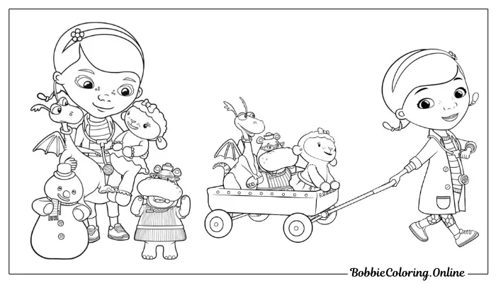 Free Printable Doc McStuffins Coloring Pages PDF